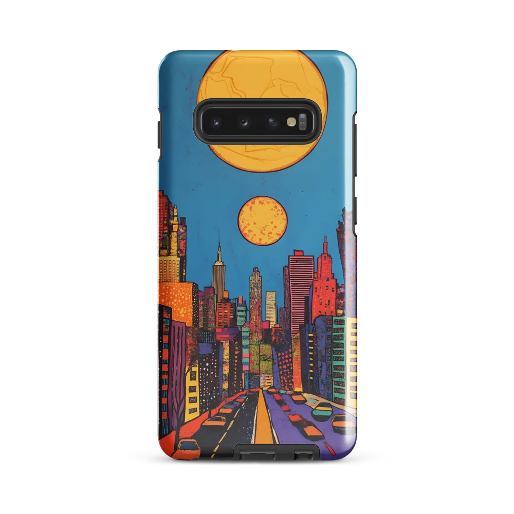 Urban Vibrance: A Pop Art Cityscape | Phone Case |  S10 Plus | Tough Case | Glossy