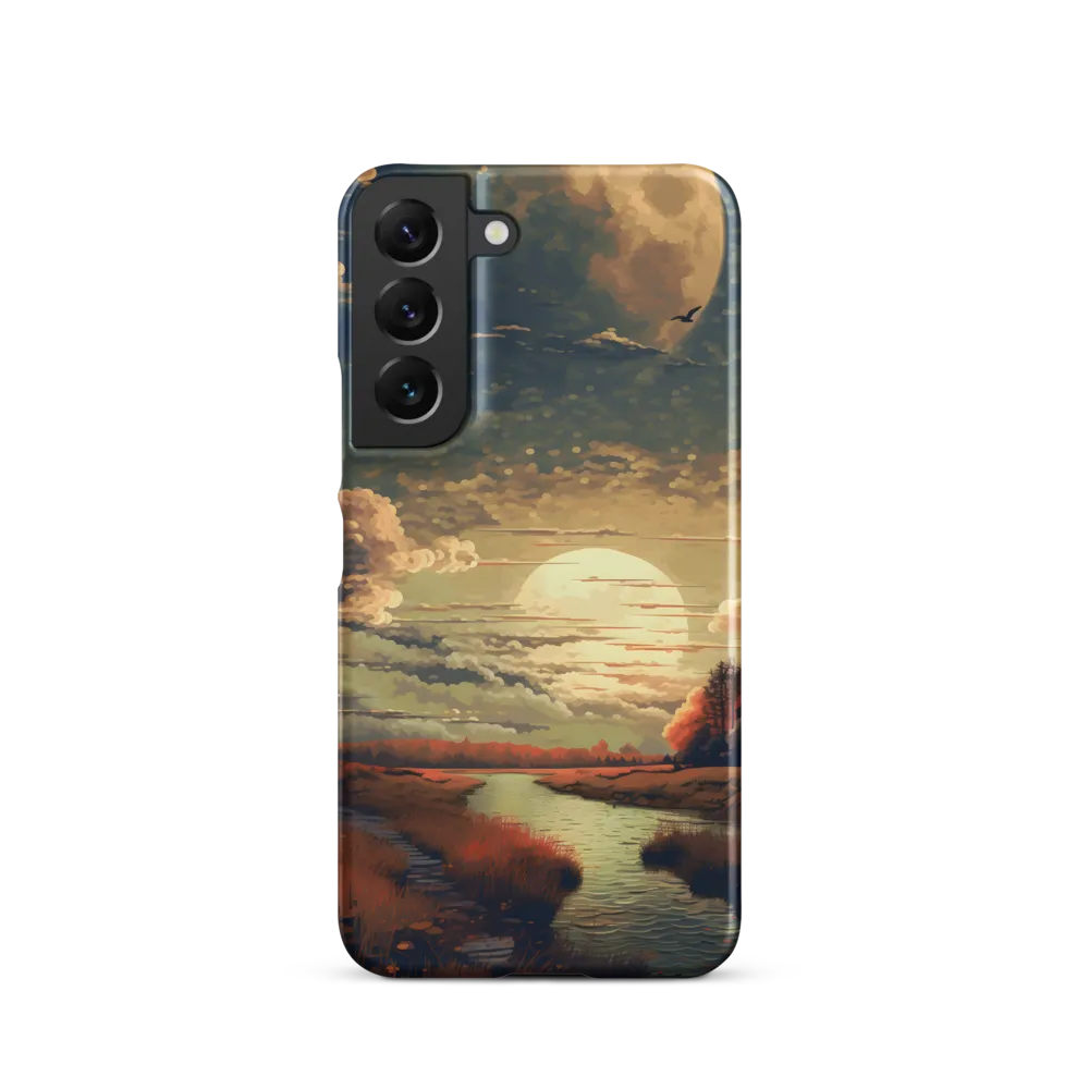 Whispers of Dusk: A Tranquil River Landscape