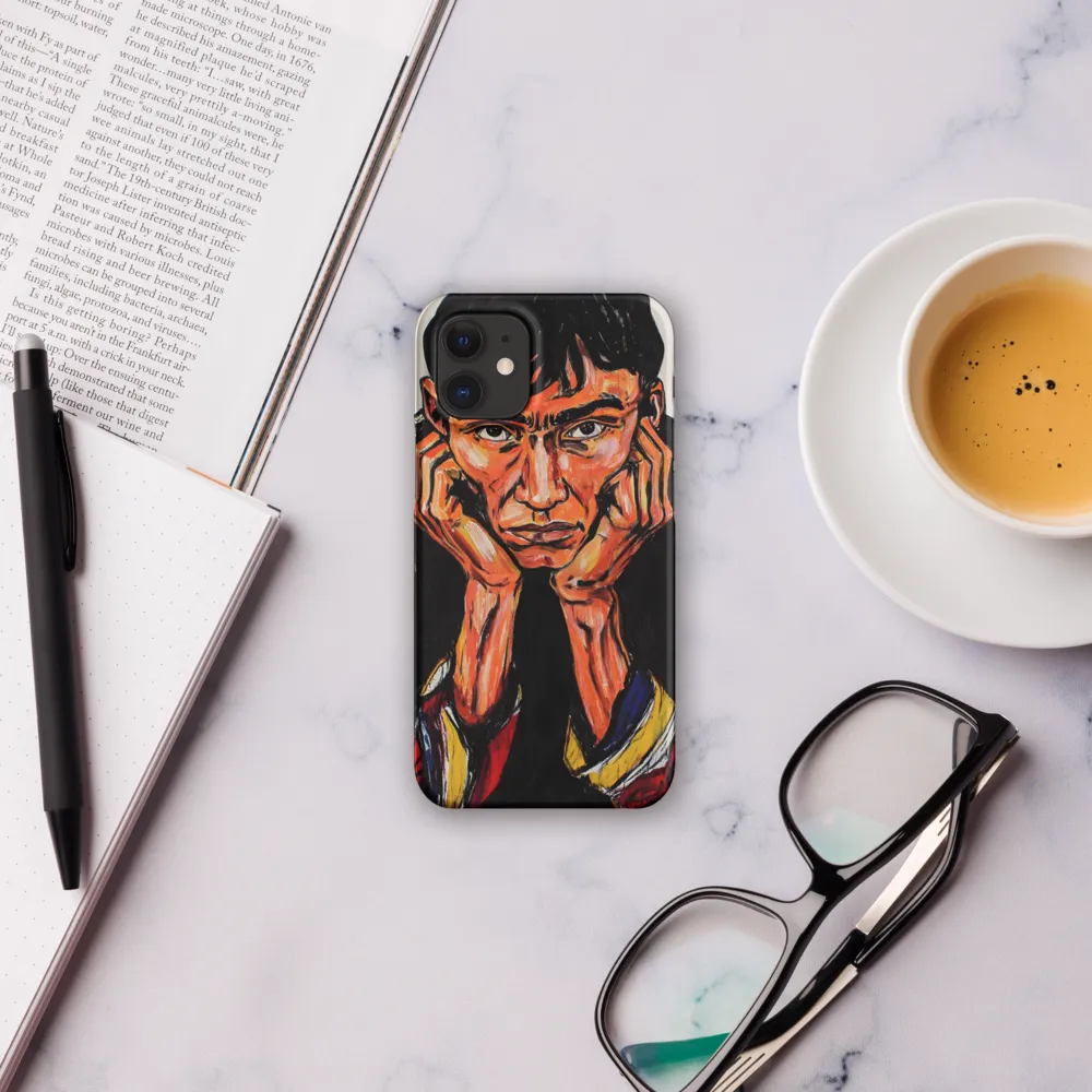 Contemplative Intensity: An Expressionist Portrait