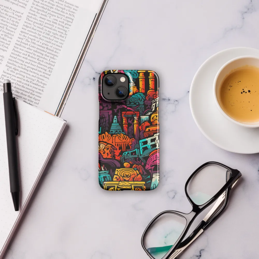 Vibrant Urban Surrealism | Phone Case |  13 Mini | Snap Case | Glossy
