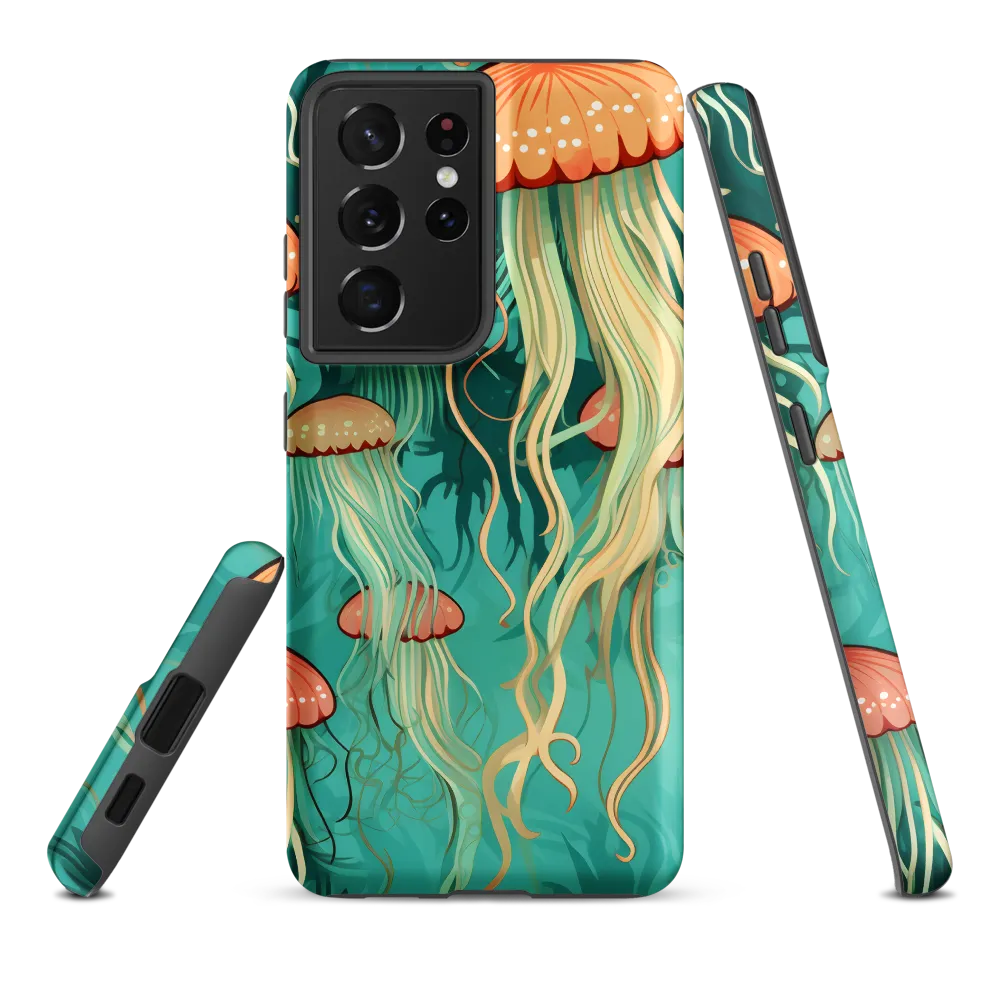 Ethereal Dance of Jellyfish | Phone Case |  S21 Ultra | Tough Case | Matte