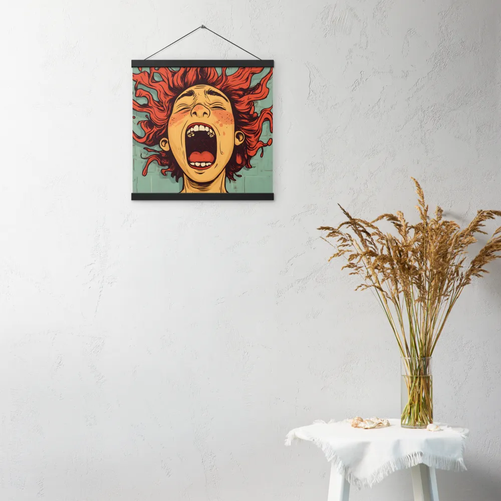 Fury Unleashed | Poster With Black Wood Hanger | 16″×16″