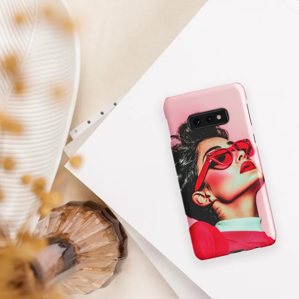 Striking Confidence in Red | Phone Case |  S10e | Snap Case | Matte