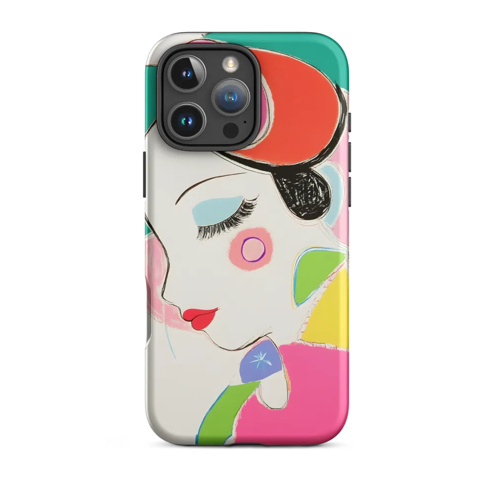 Whimsical Portrait in Colorful Abstraction