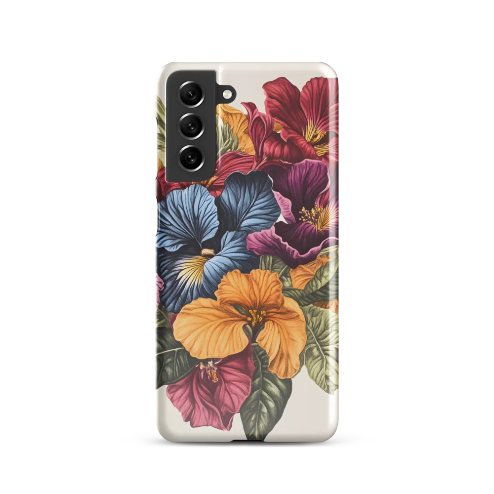 Floral Symphony in Color | Phone Case |  S21 | Snap Case | Glossy