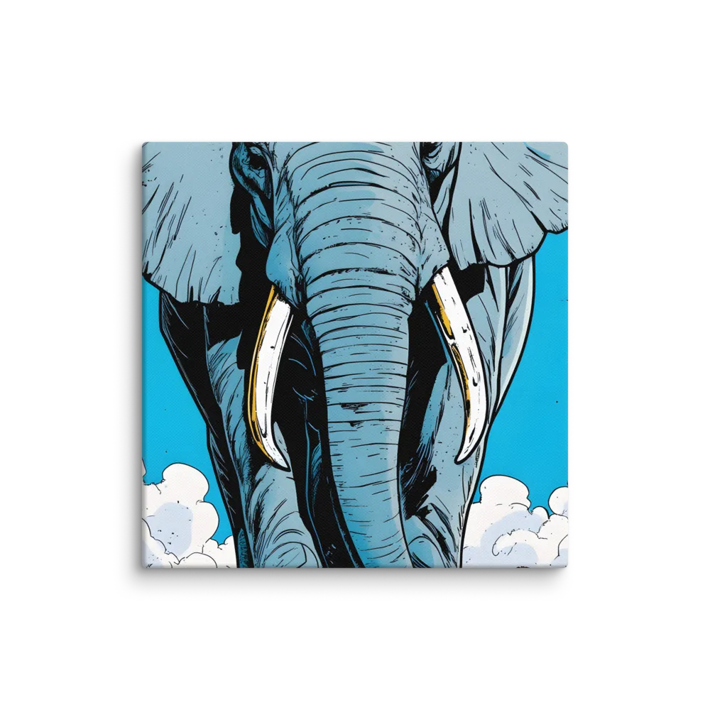 Majestic Presence: The Elephant | Canvas | 10″×10″