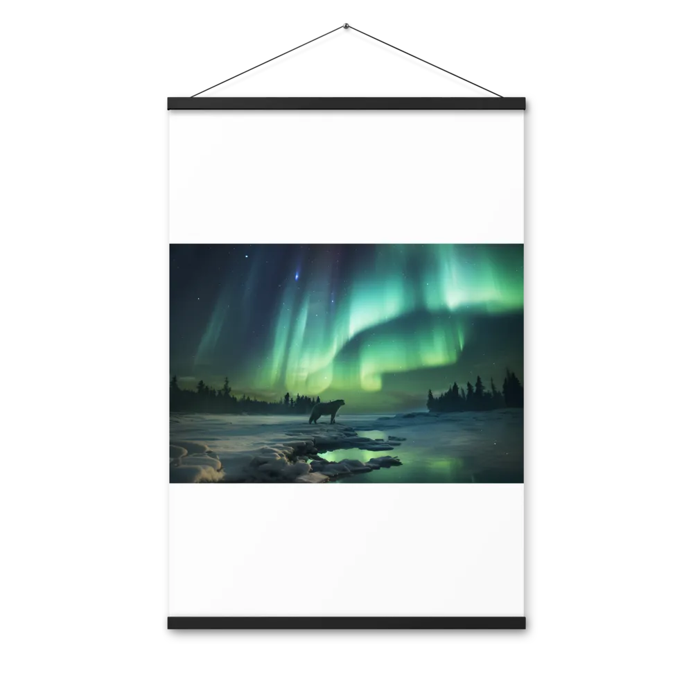 Auroral Guardianship | Poster With Black Wood Hanger | 24″×36″