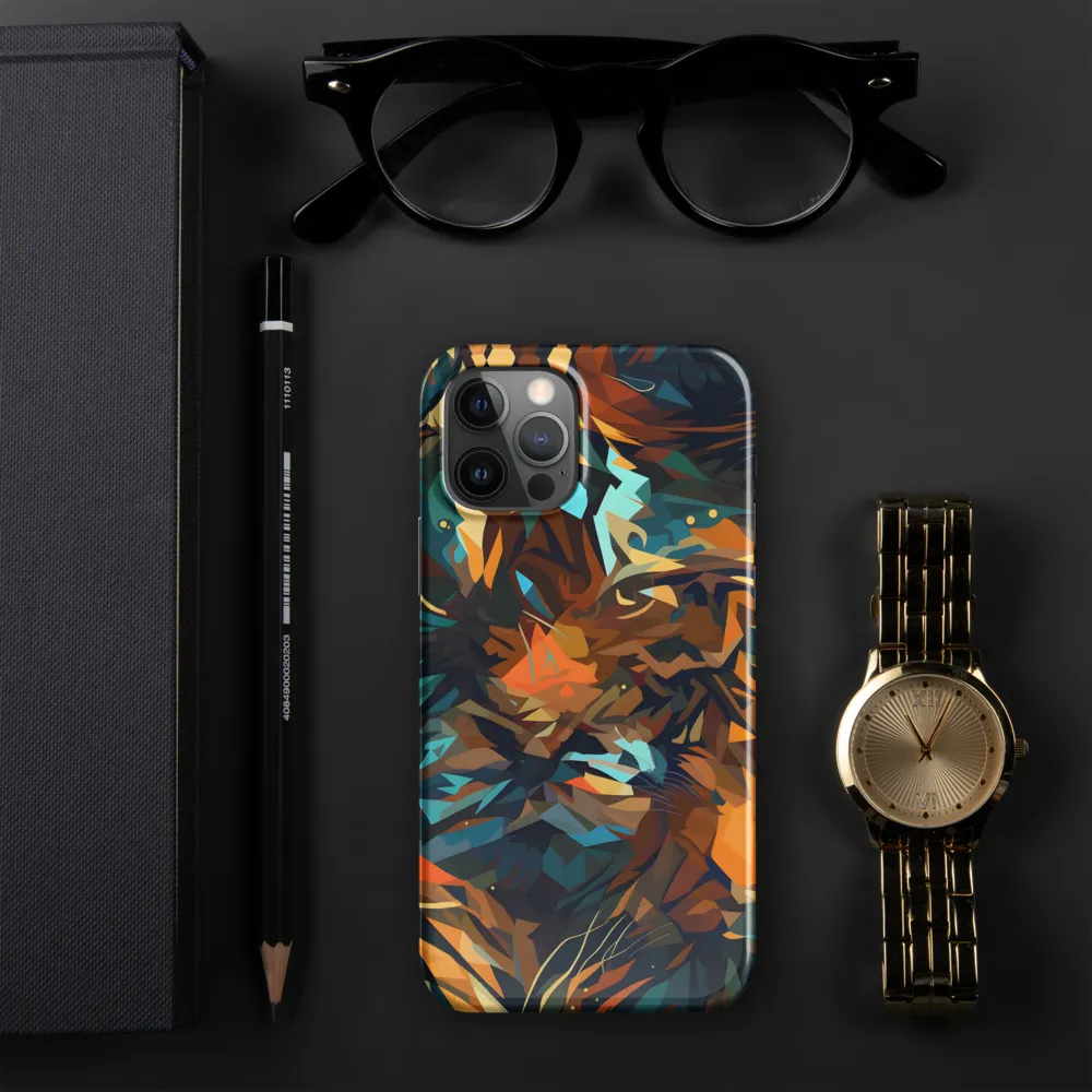 Wild Symphony: Abstract Tigers | Phone Case |  12 Pro | Snap Case | Glossy