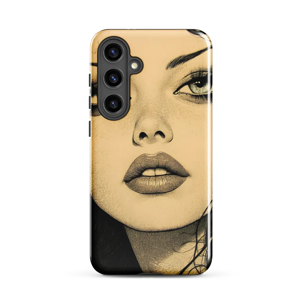 Enigmatic Gaze | Phone Case |  S24 Plus | Tough Case | Glossy