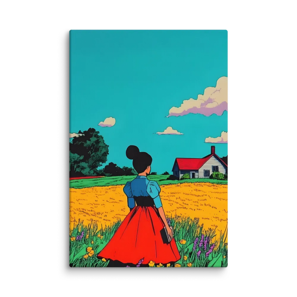 Whispers of a Sunlit Meadow | Canvas | 24″×36″