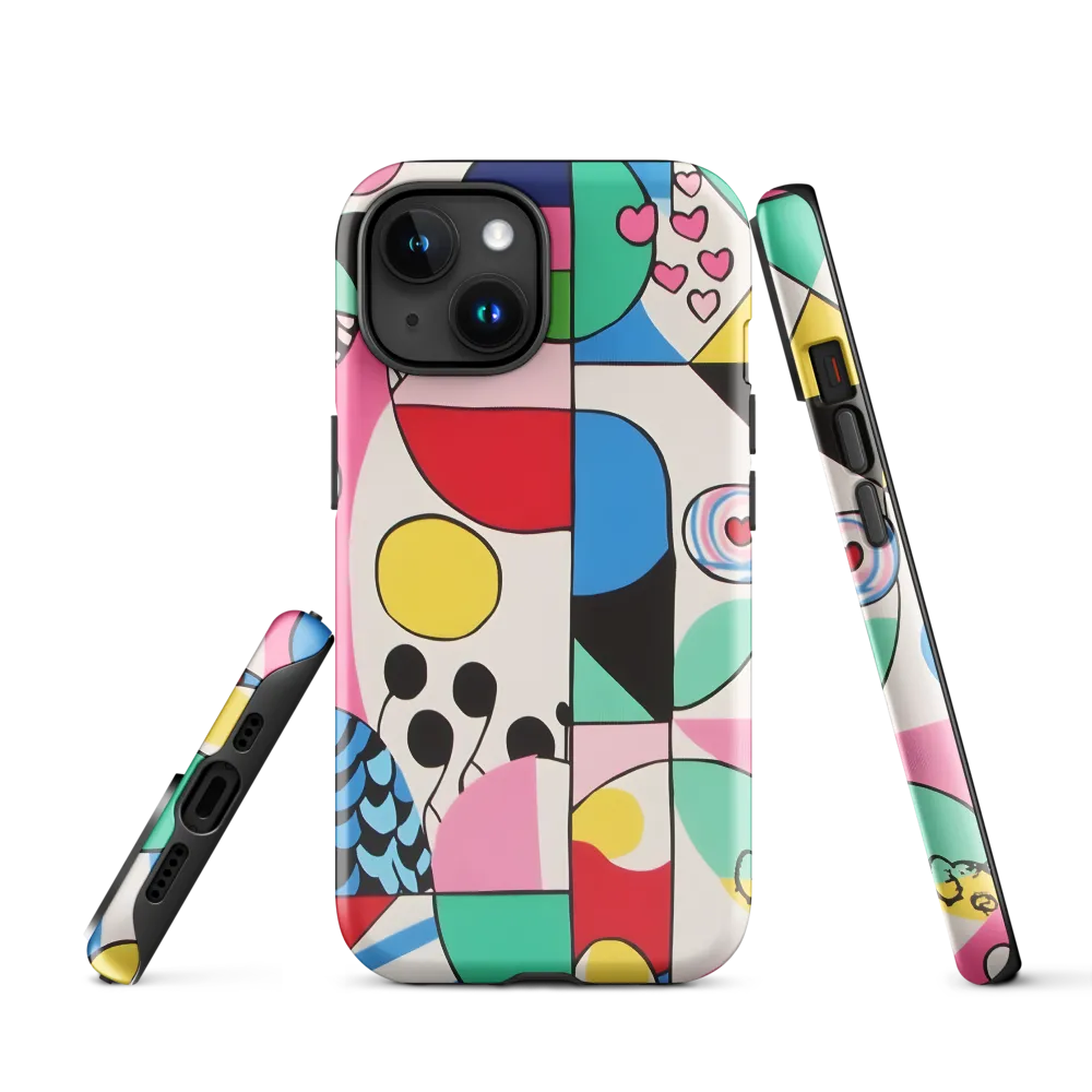 Dynamic Interplay of Shapes | Phone Case |  15 | Tough Case | Glossy