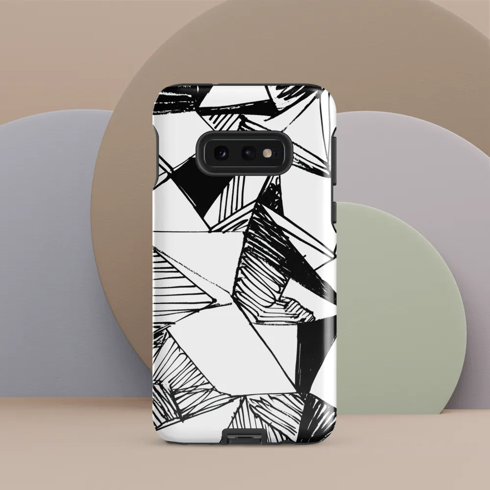 Dynamic Geometry in Ink | Phone Case |  S10e | Tough Case | Glossy