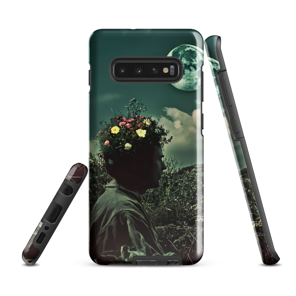 Moonlit Blossom | Phone Case |  S10 Plus | Tough Case | Glossy