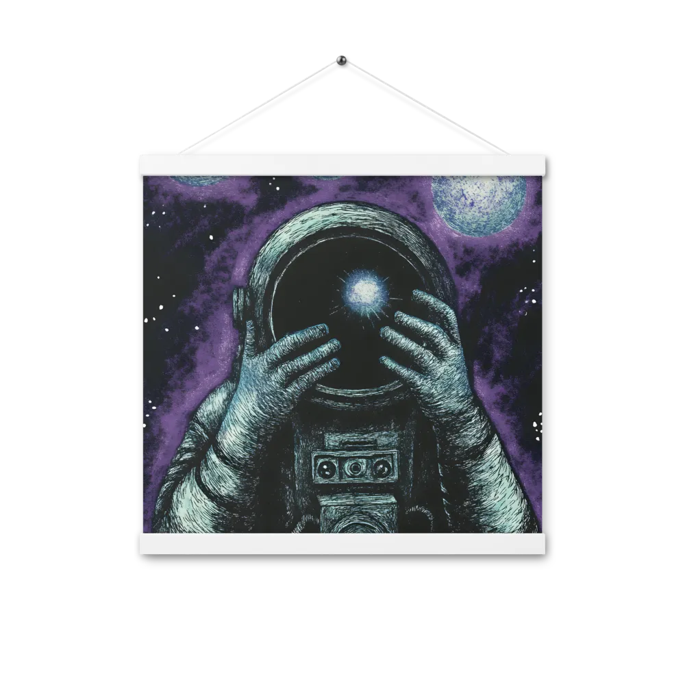 Beyond the Stars | Poster With White Wood Hanger | 16″×16″
