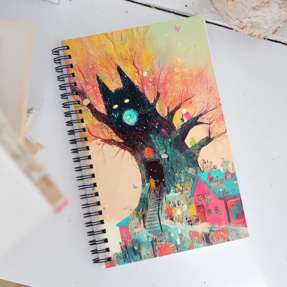 Whispers of the Enchanted Tree | Spiral Notebook