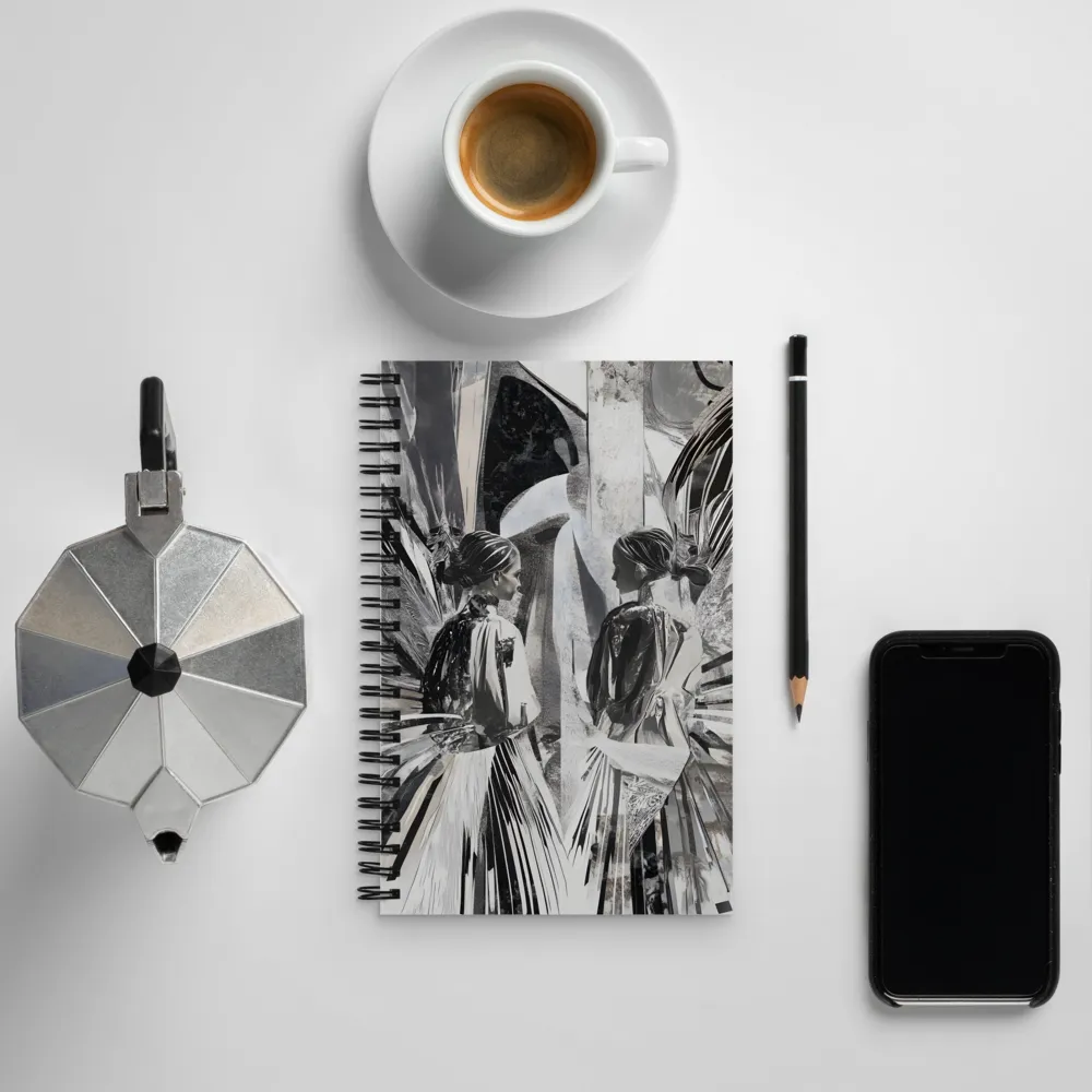 Reflections in Monochrome | Spiral Notebook