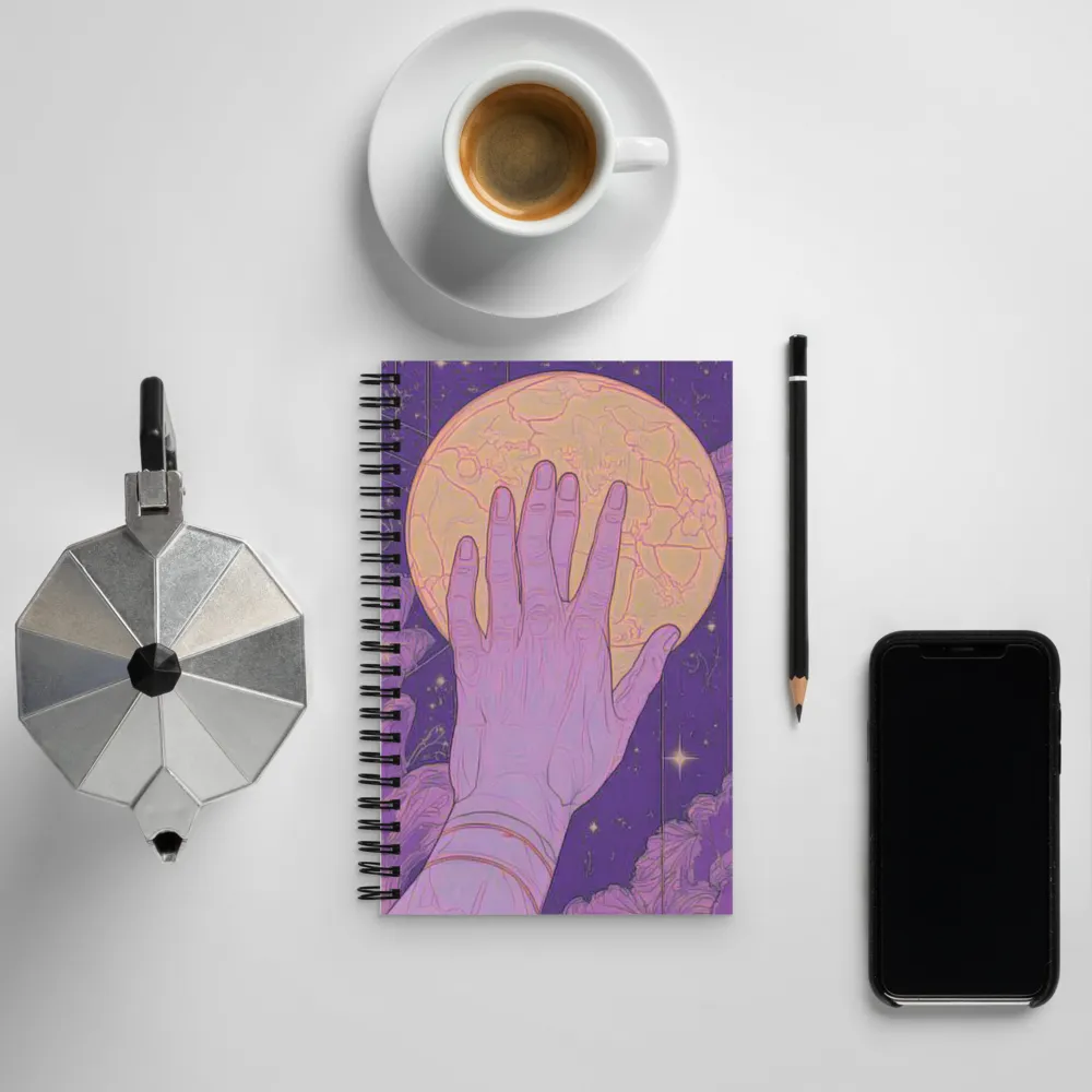 Reaching for the Moon | Spiral Notebook