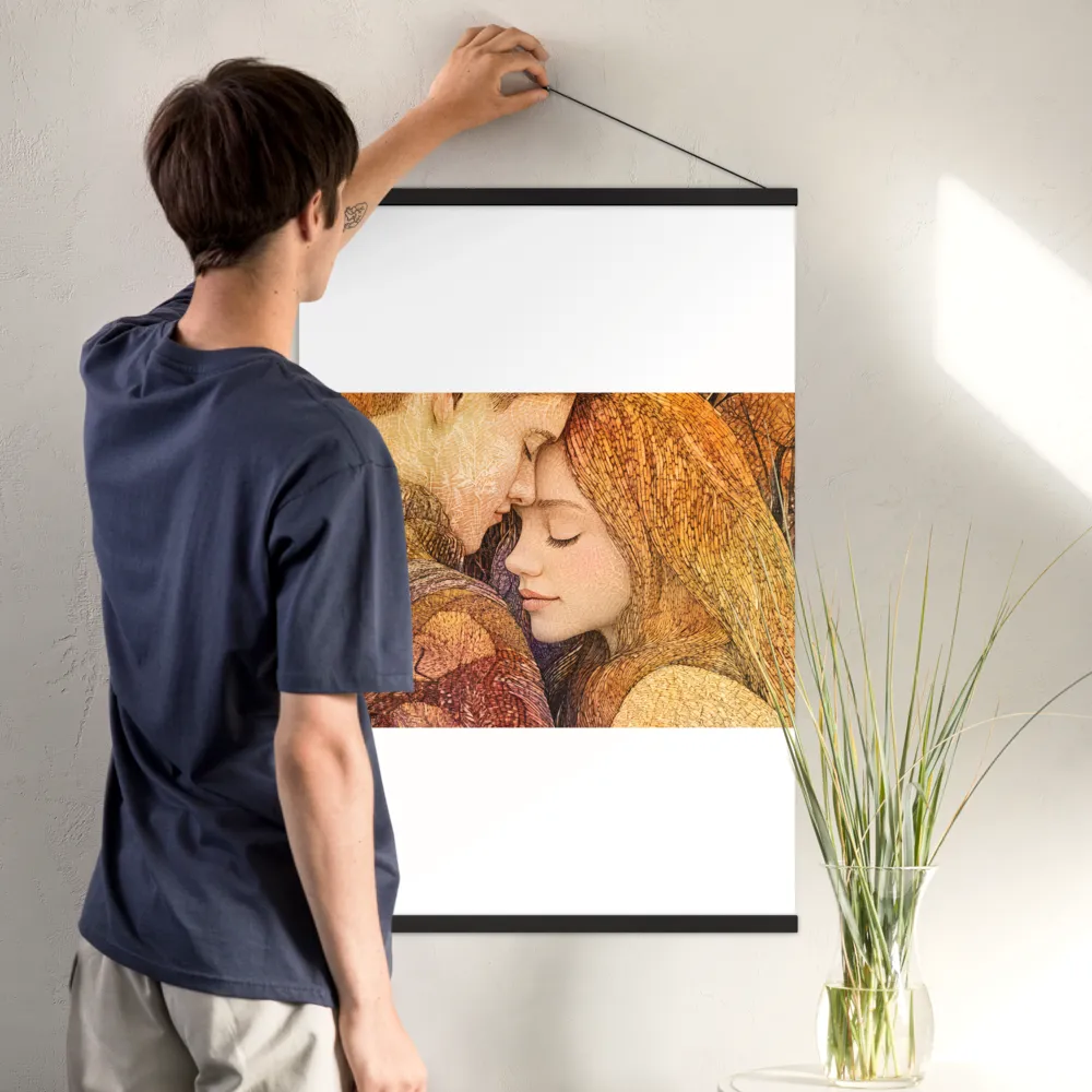 Embrace of Autumn | Poster With Black Wood Hanger | 24″×36″
