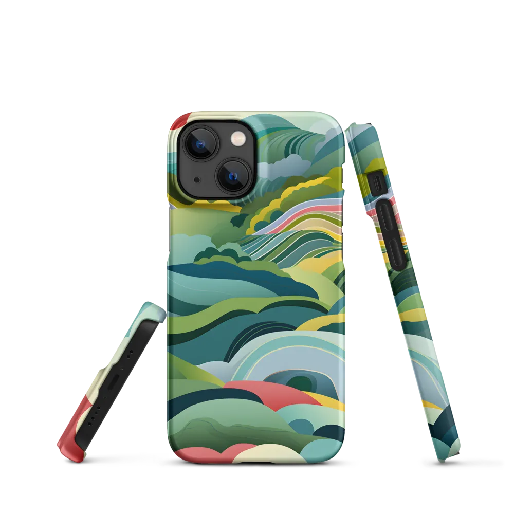 Waves of Serenity | Phone Case |  13 Mini | Snap Case | Matte