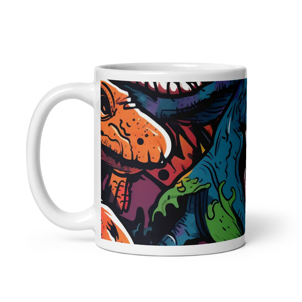 Dino Mania: A Colorful Frenzy | Mugs | Multiple Sizes & Colors