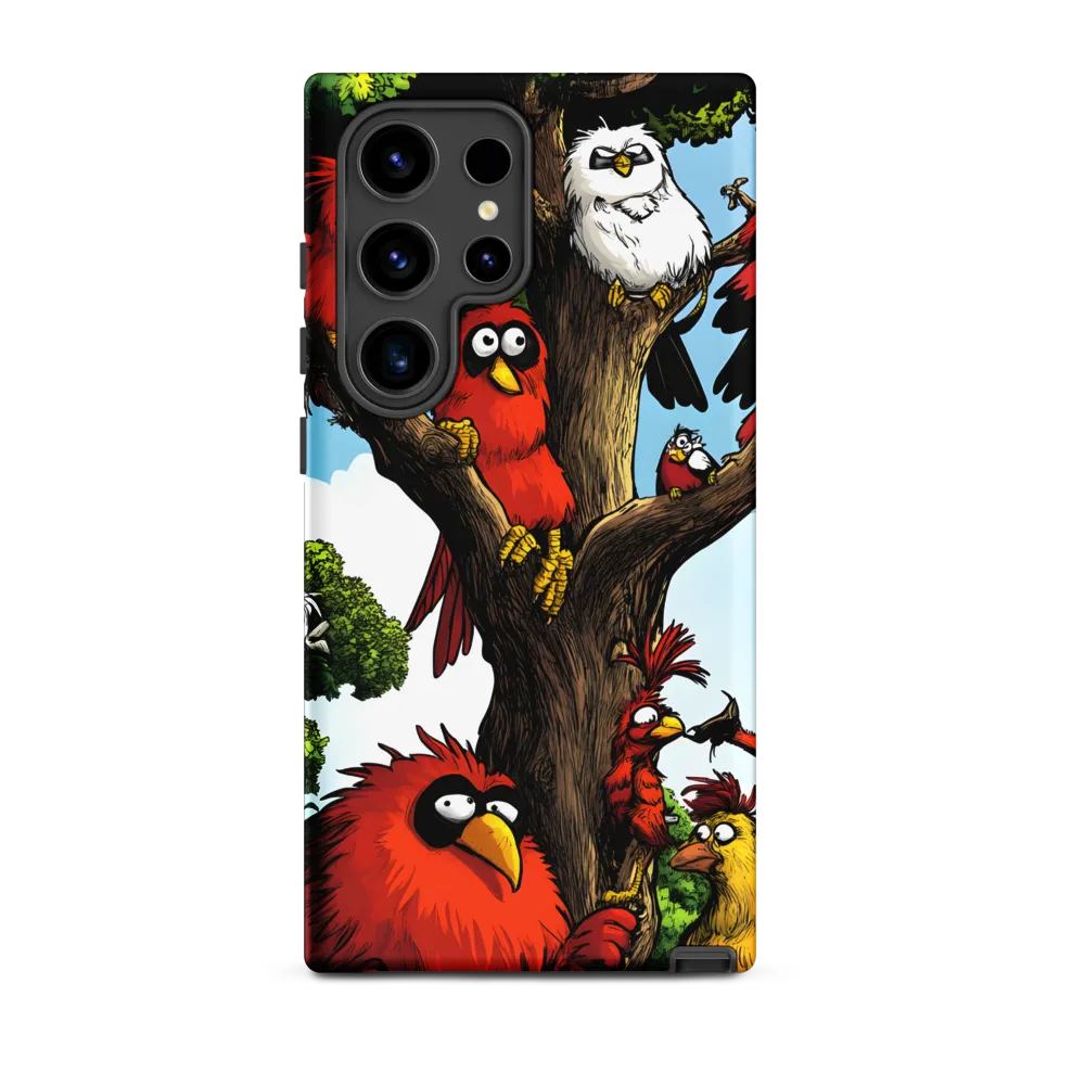 Whimsical Avian Gathering