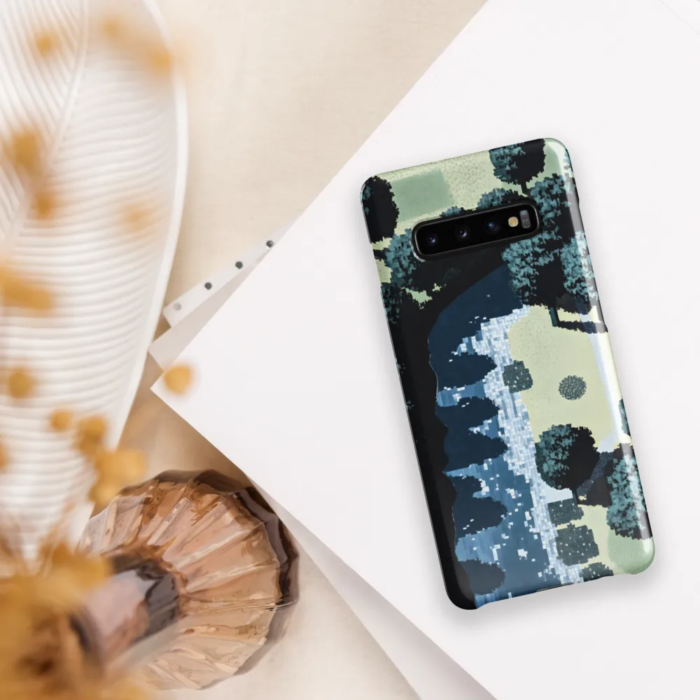 Serenity in Pixels | Phone Case |  S10 Plus | Snap Case | Glossy