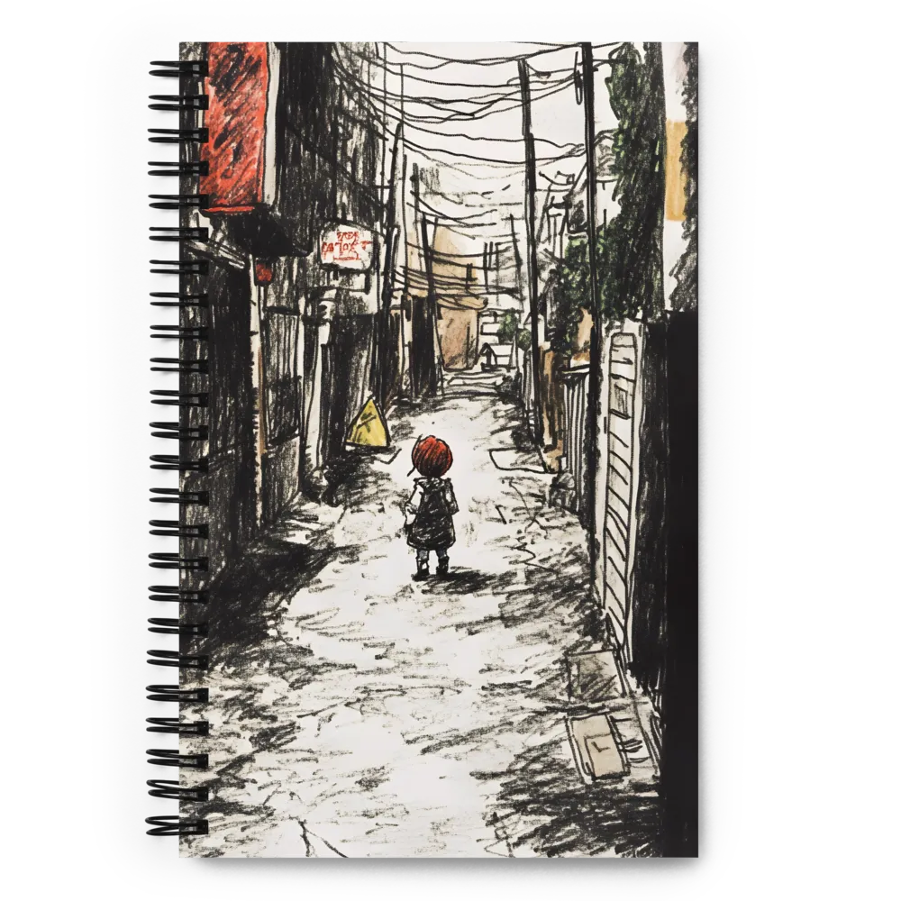 Into the Alleyway: A Journey of Nostalgia | Spiral Notebook