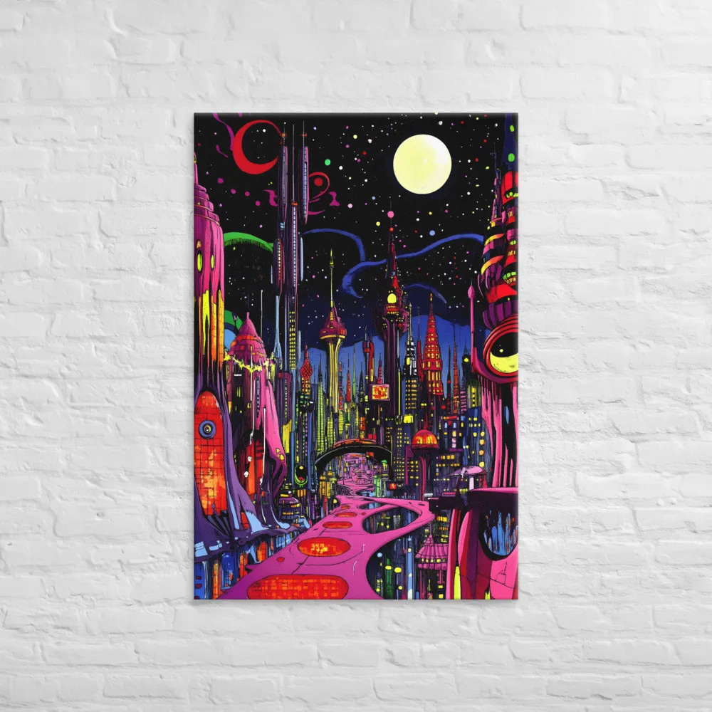 Neon Dreams of a Futuristic City | Art Print