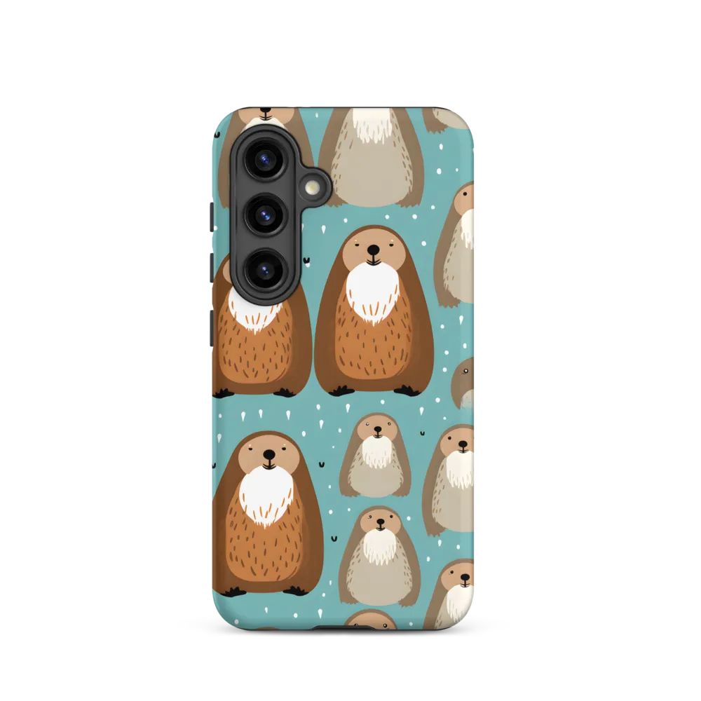 Whimsical Otter Pattern | Phone Case |  S24 | Tough Case | Matte