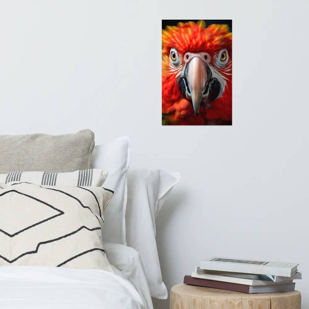 The Fiery Gaze of the Parrot