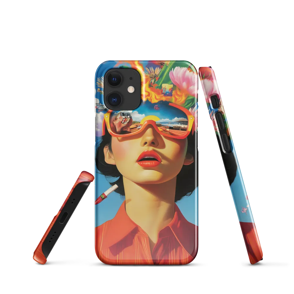 Reflections of Whimsy | Phone Case |  12 Mini | Snap Case | Glossy