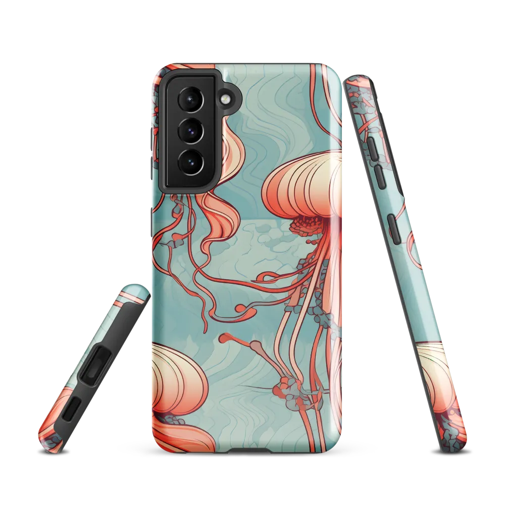 Ethereal Dance of Jellyfish | Phone Case |  S21 | Tough Case | Glossy