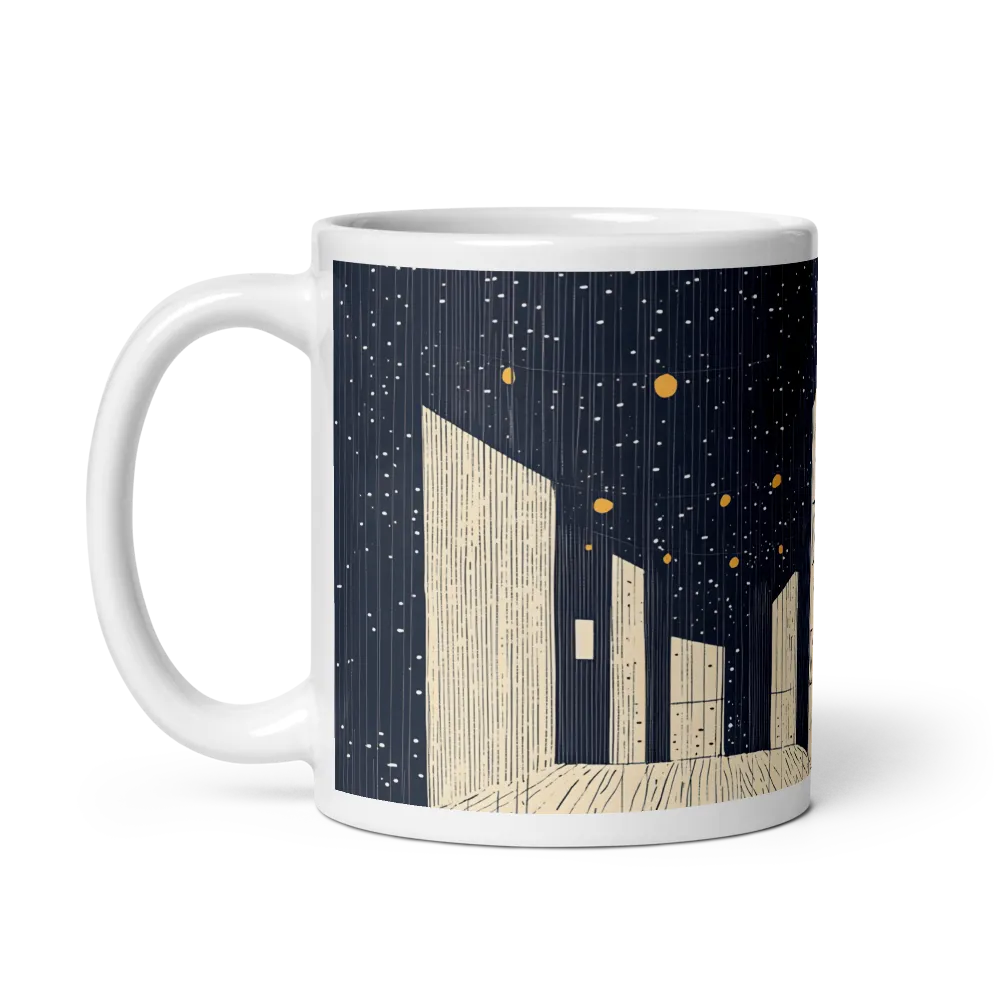 Under the Starry Canvas | Mug with White inside | 11 oz