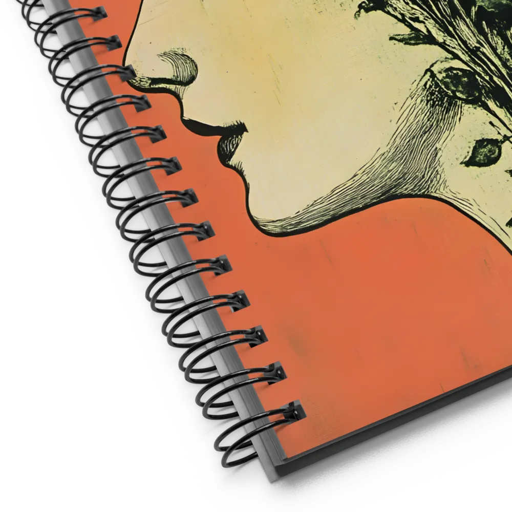 Harmony of Nature and Femininity | Spiral Notebook