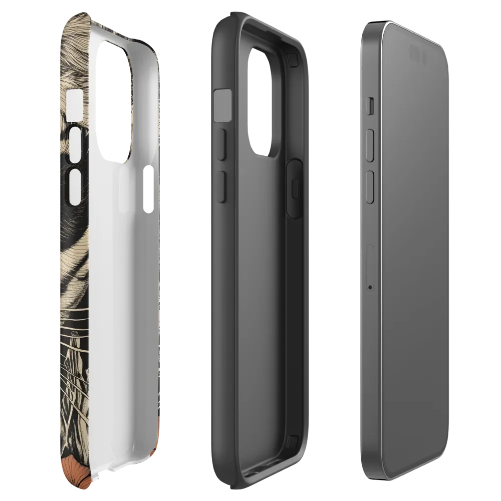 Feline Majesty: The Human-Leopard Connection | Phone Case |  14 Pro Max | Tough Case | Matte