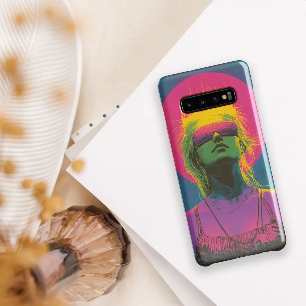 Neon Dreams: Portrait of a Modern Muse | Phone Case |  S10 Plus | Snap Case | Glossy