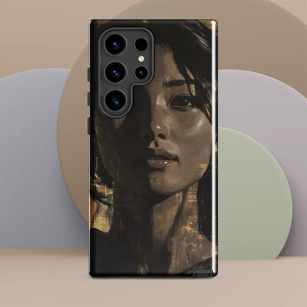 Golden Gaze: A Contemporary Portrait