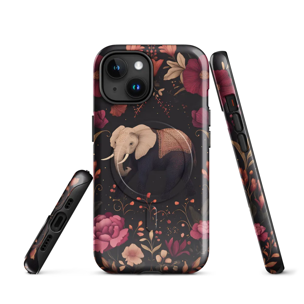 Whispers of the Wild: Elephants and Blooms