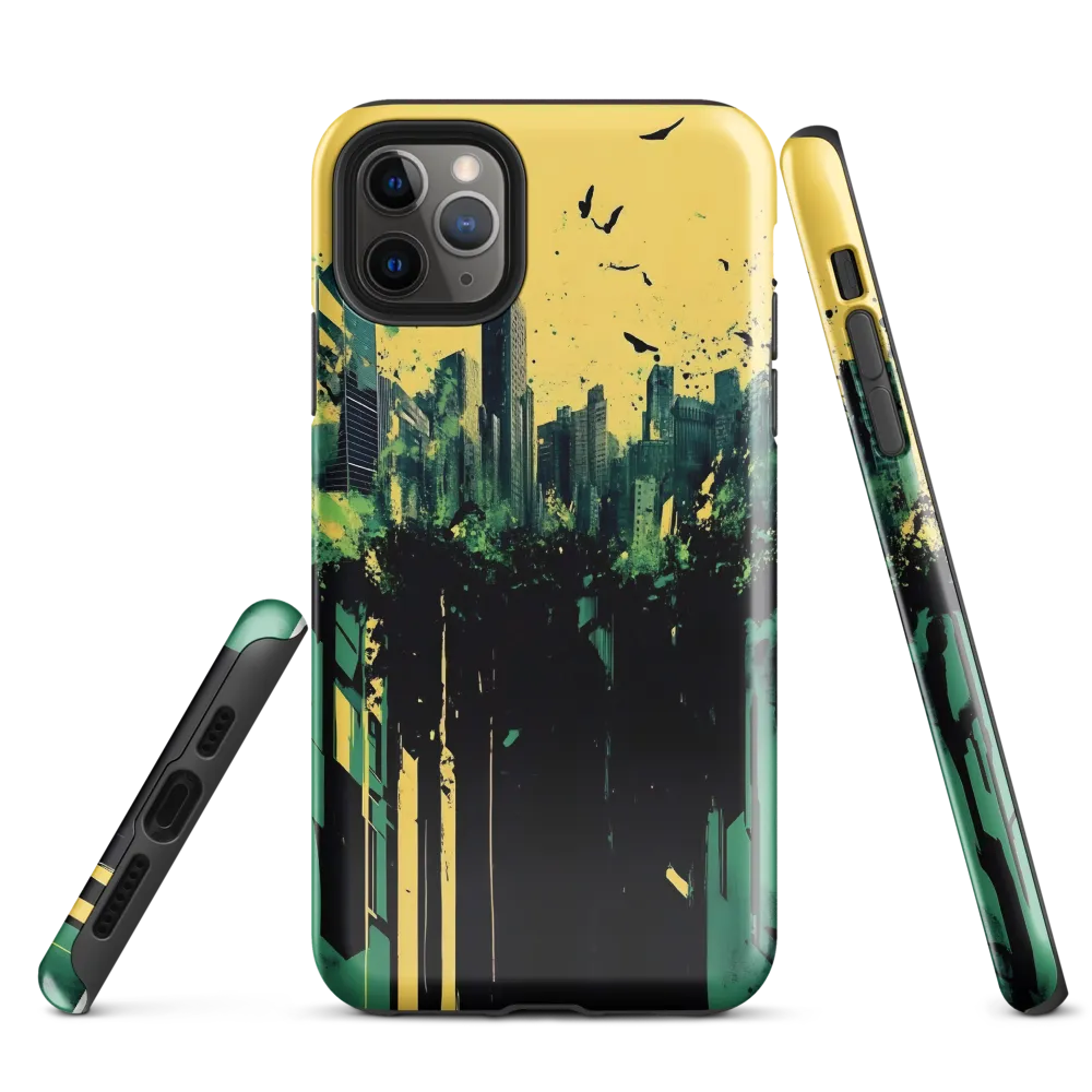 Urban Serenity: A Surreal Landscape | Phone Case |  11 Pro Max | Tough Case | Glossy