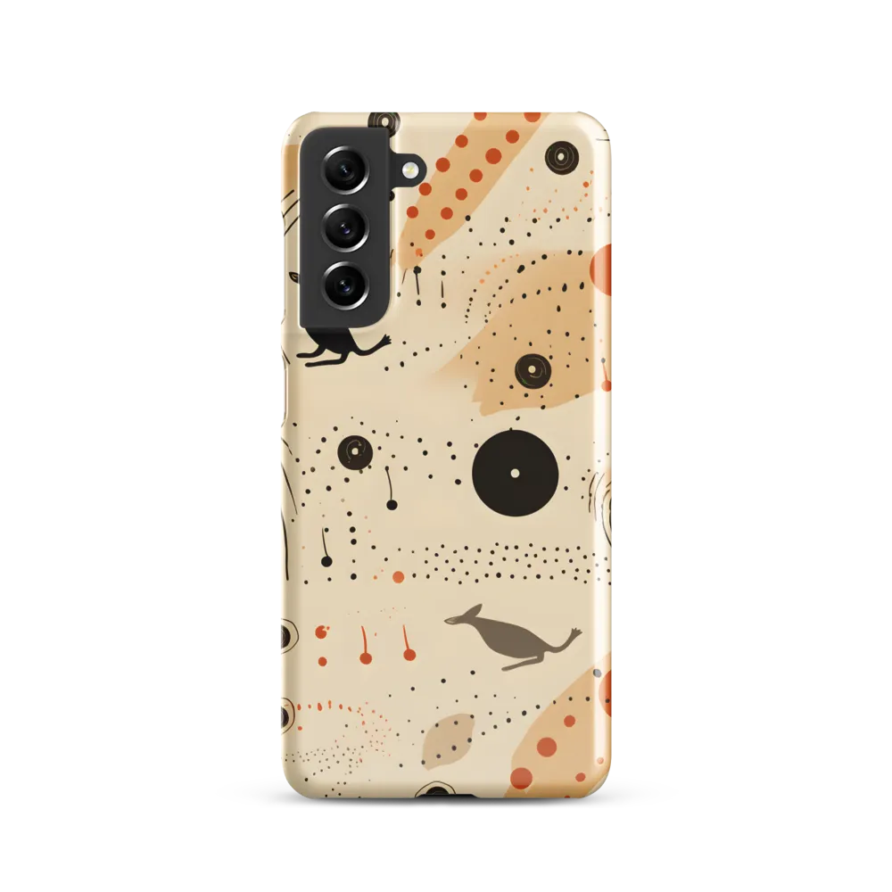 Playful Patterns in Earth Tones | Phone Case |  S21 | Snap Case | Glossy