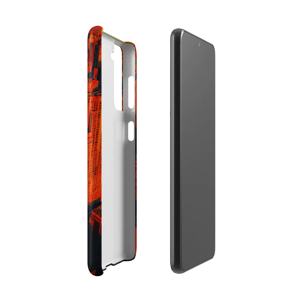 Urban Dawn: A Digital Ode to Skyscrapers | Phone Case |  S21 | Snap Case | Matte