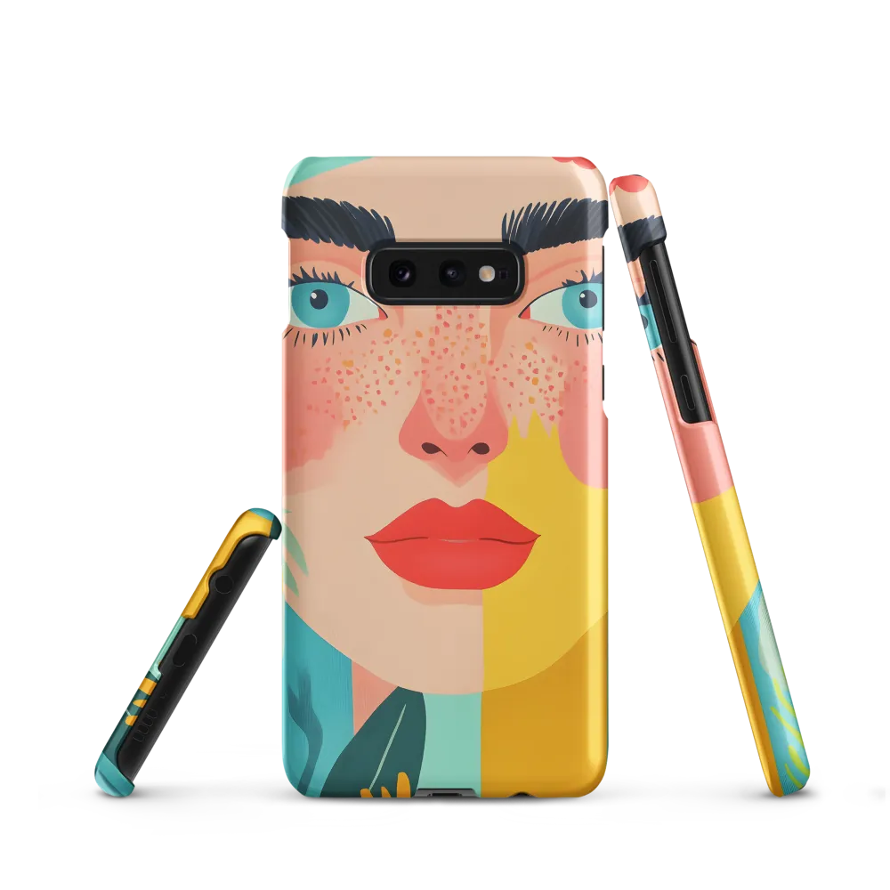 Floral Serenity: A Modern Portrait