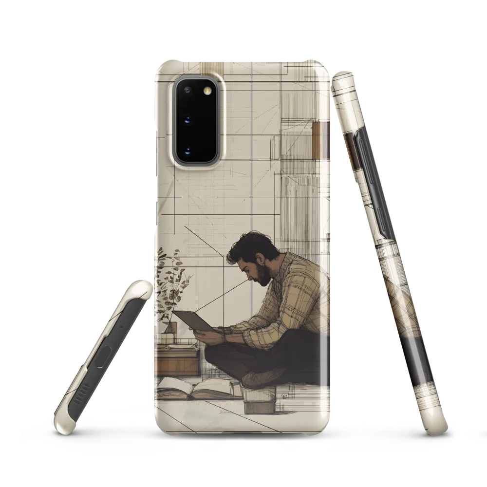 Quiet Reflections in Line | Phone Case |  S20 | Snap Case | Glossy