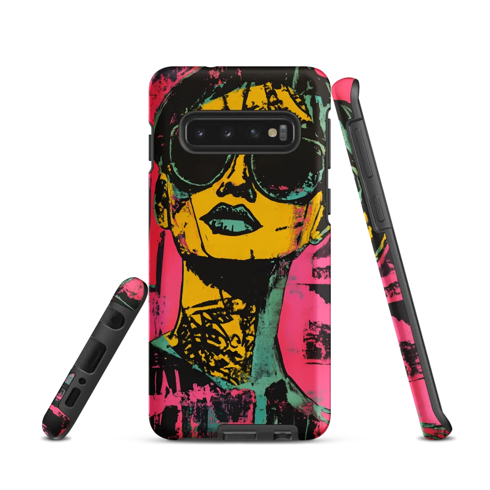 Confident Portrait in Neon Colors
