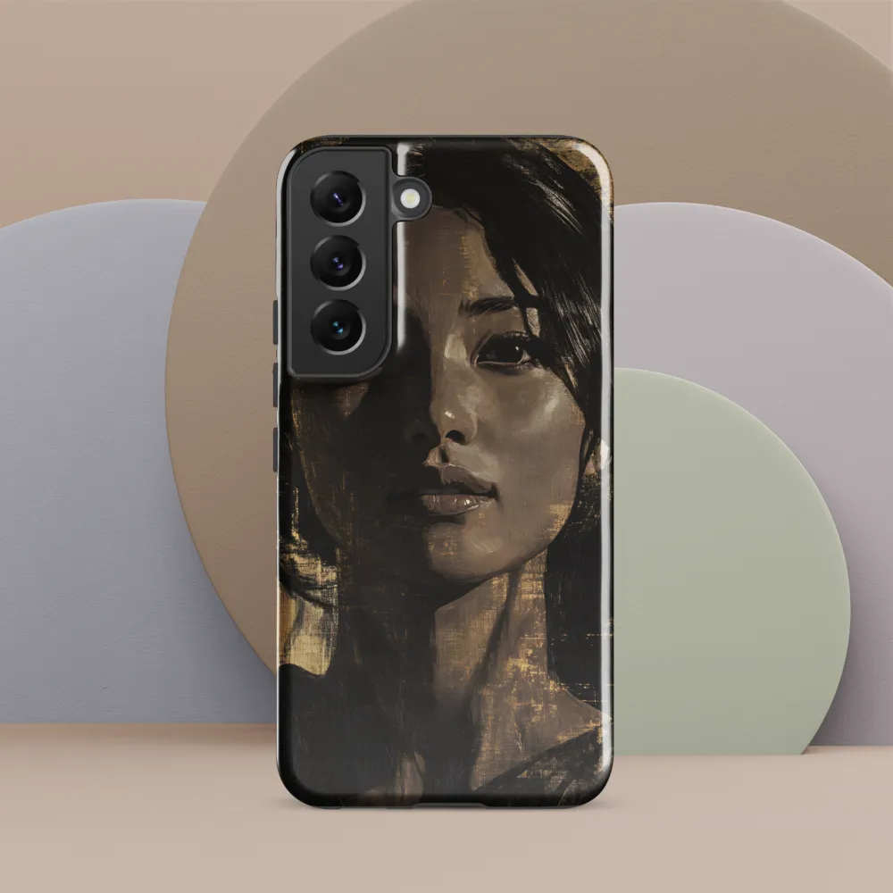Golden Gaze: A Contemporary Portrait