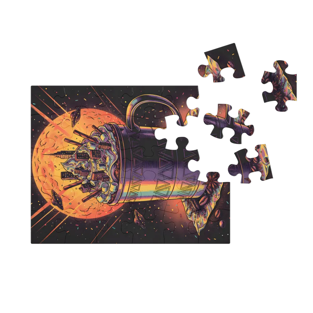 Cosmic Hot Cocoa 
 Jigsaw Puzzle in Tin Box