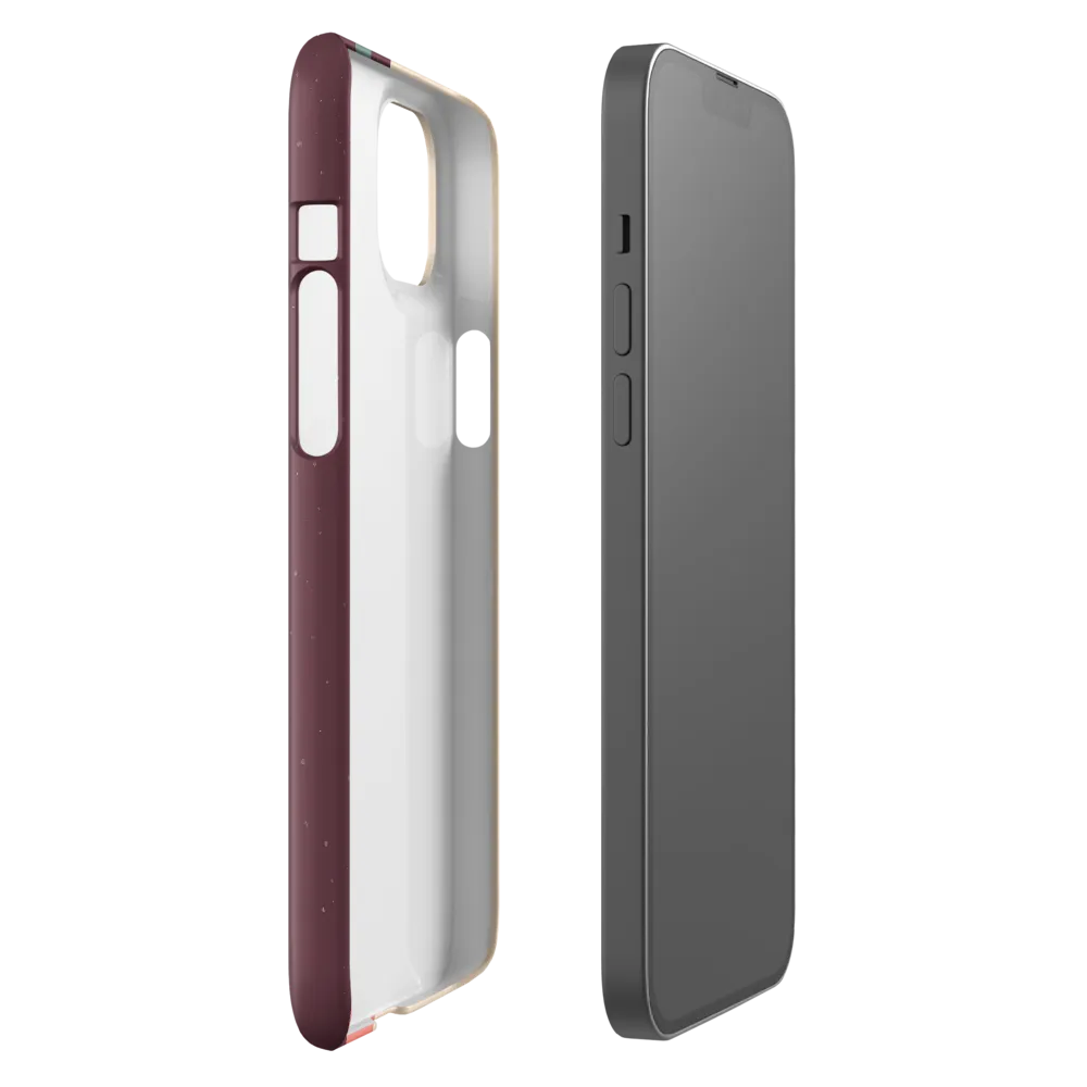 Profile in Peach and Burgundy
