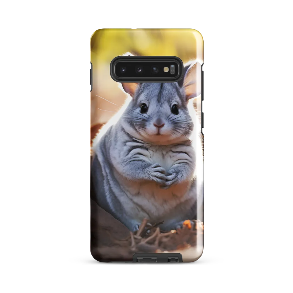 Gentle Whispers of Nature: The Chinchilla | Phone Case |  S10 Plus | Tough Case | Glossy