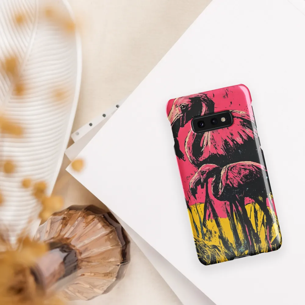 Flamingo Duet: A Pop Art Expression