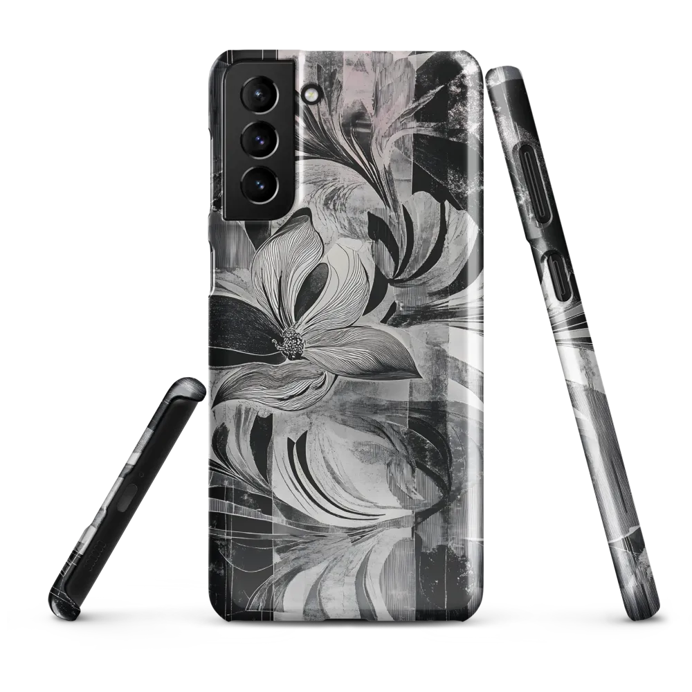 Floral Fusion in Monochrome